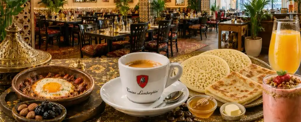 Moltaqa brunch spread with Moroccan dishes Vancouver