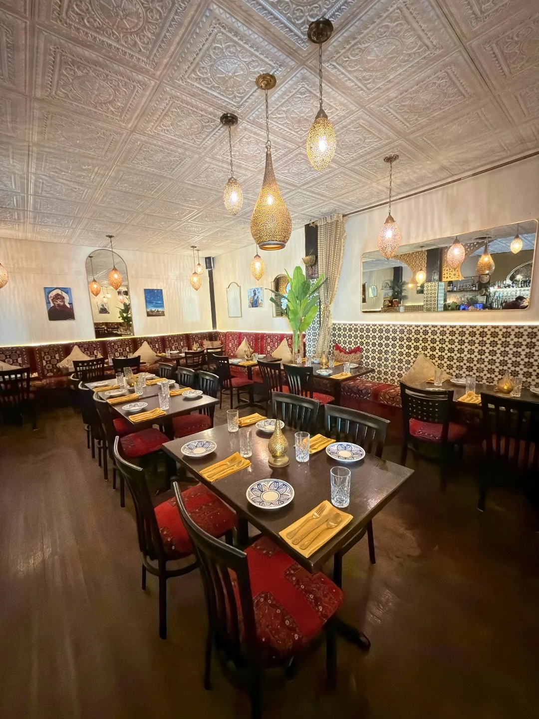 Moltaqa Moroccan Restaurant interior in Yaletown near BC Place Vancouver