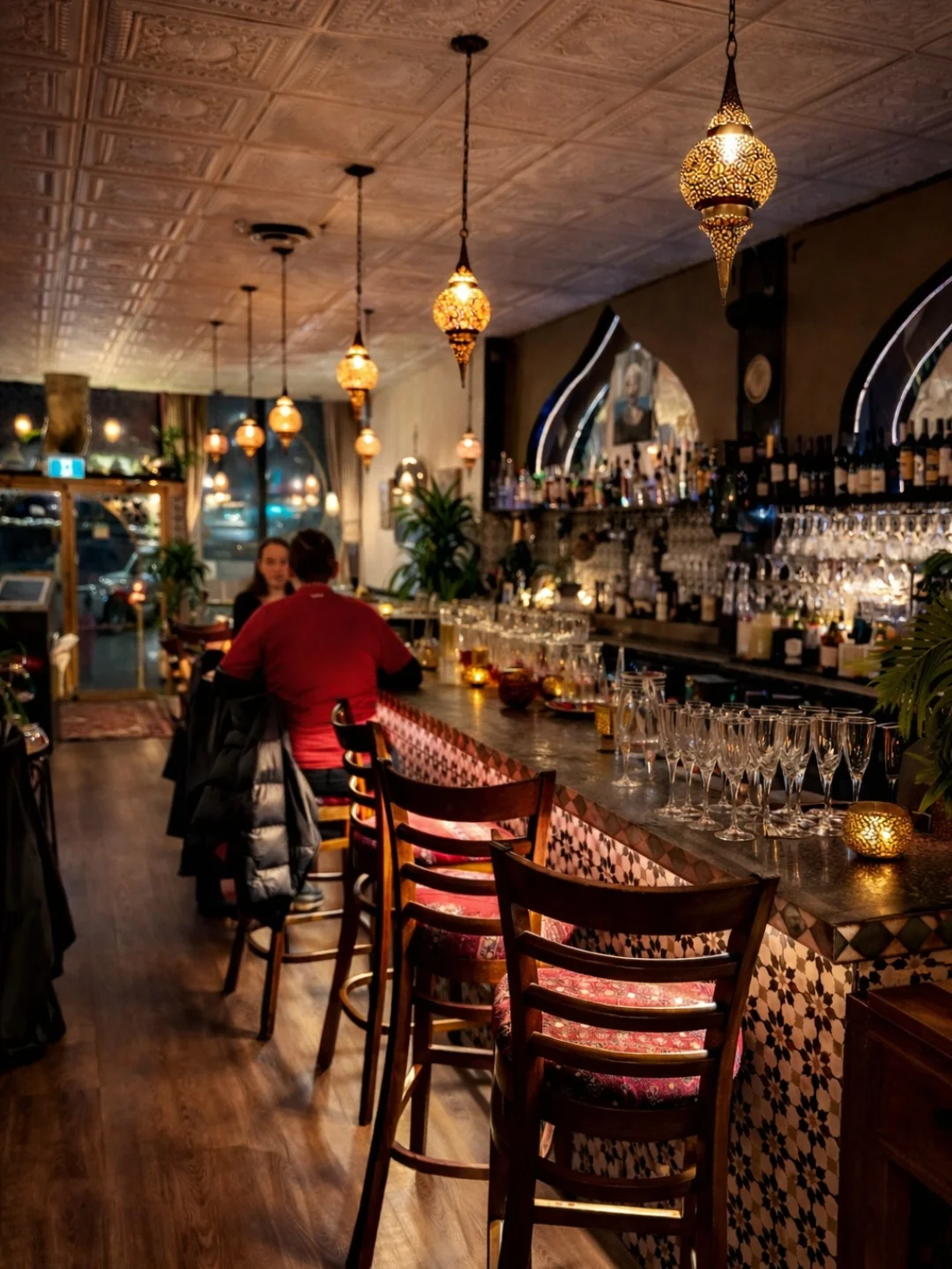 Bar at Moltaqa Restaurant Vancouver